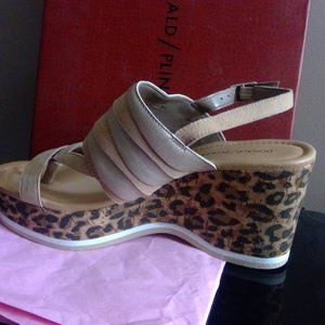 Beautiful Nude Color Wedge Sandal